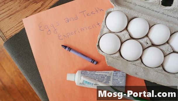 Come usare le uova come esperimento di igiene dentale